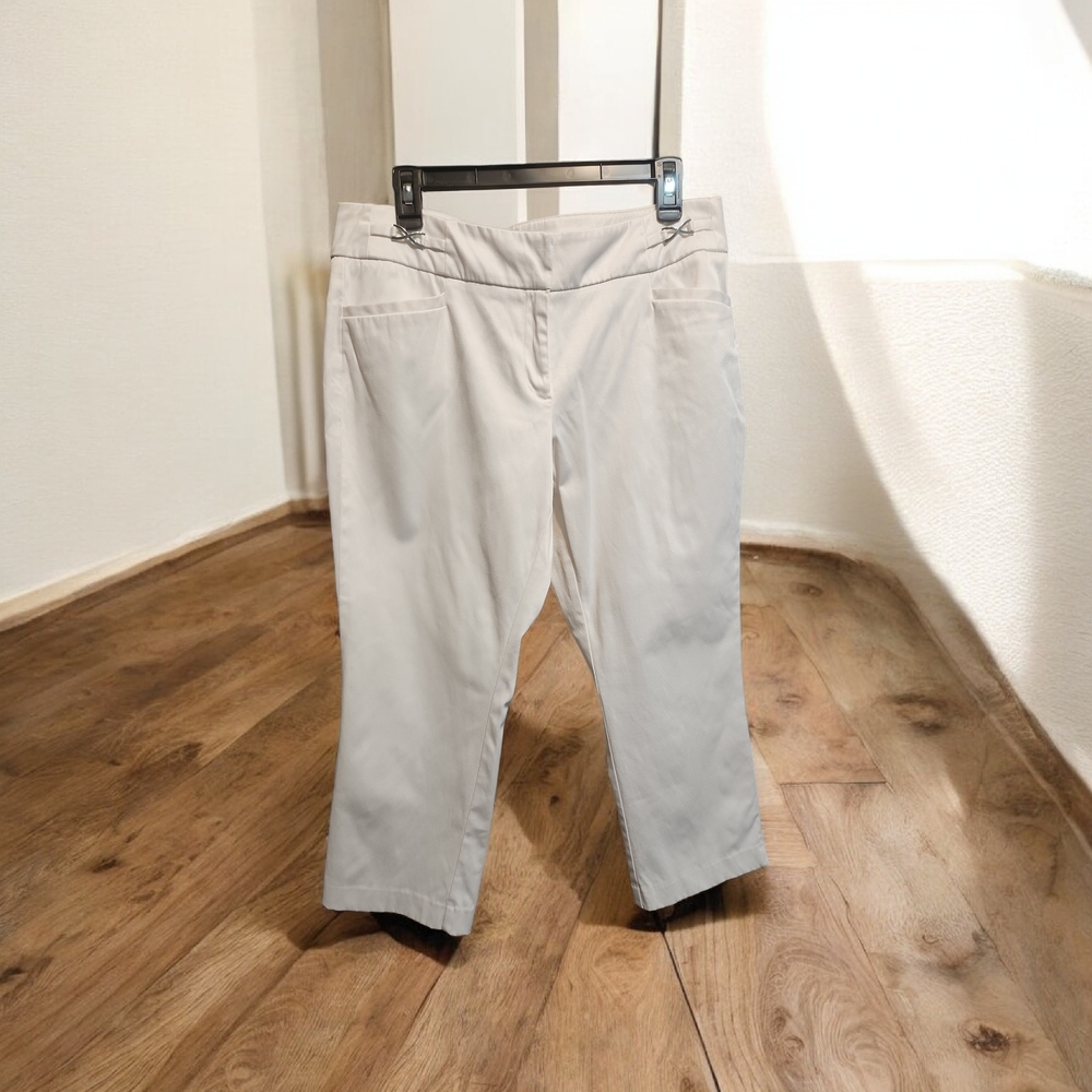 Avenue White Suiting Pants